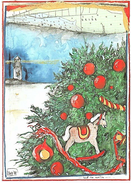 Weihnachts- Doppelkarte "...und so weiter..."