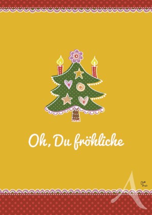 Postkarte "Oh, Du fröhliche"